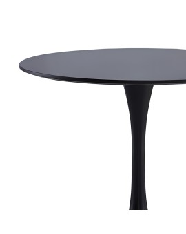 Τραπέζι Elijah pakoworld μαύρο Φ60x74cm