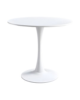 Τραπέζι Elijah pakoworld λευκό Φ60x74cm