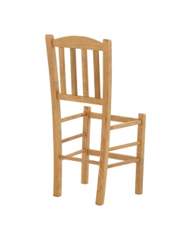 Καρέκλα καφενείου Damnir pakoworld μασίφ ξύλο οξιάς λούστρο καρυδί 41x42x92εκ