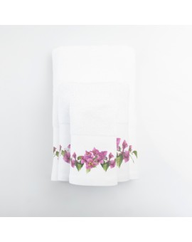 Πετσέτες Σετ 3ΤΜΧ Bougainvillea 70 x 140 / 50 x 90 / 30 x 50 cm