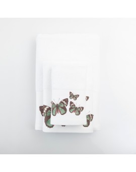 Πετσέτες Σετ 2ΤΜΧ Butterfly 50 x 90 / 30 x 50 cm