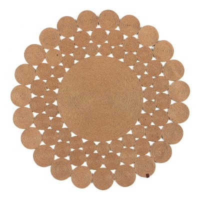 Ροτόντα από Γιούτα 150x150 Natural Jute Art 9135 Μπέζ Beauty Home