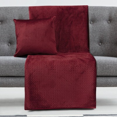 Ριχτάρι Μονοθέσιο Velvety 180x170 Art 8352 Κόκκινο Beauty Home