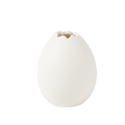 Beauty Home Κεραμικό Αυγό Λευκό 8 x 6,5 CM Beauty Home Κεραμικό Αυγό Λευκό 8 x 6,5 CM