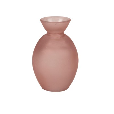 Beauty Home Γυάλινο Βάζο Noam Ροζ 7 x 10,5 CM – 150ml