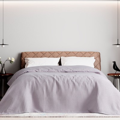 Πικέ υπέρδιπλη waffle Art 1990 Lilac 230x240 Λιλά Beauty Home