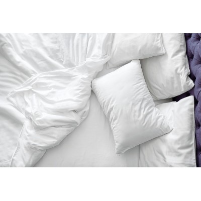 Σεντόνι Ξενοδοχείου μονό Lucid Percale CVC 80%Cot-20%Pol Λευκό 170x275 Beauty Home